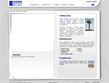 Tablet Screenshot of endem.com.tr